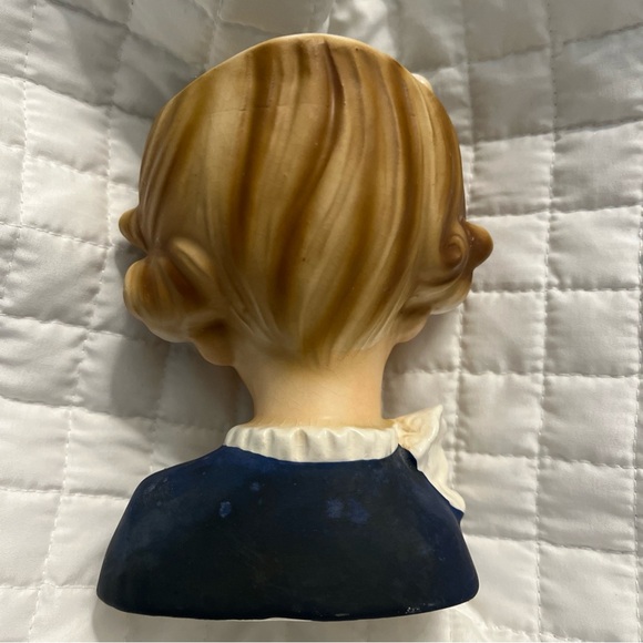 1950s Vintage Relpo Lady Head Vase w/Ruffle Collar - Picture 4 of 8